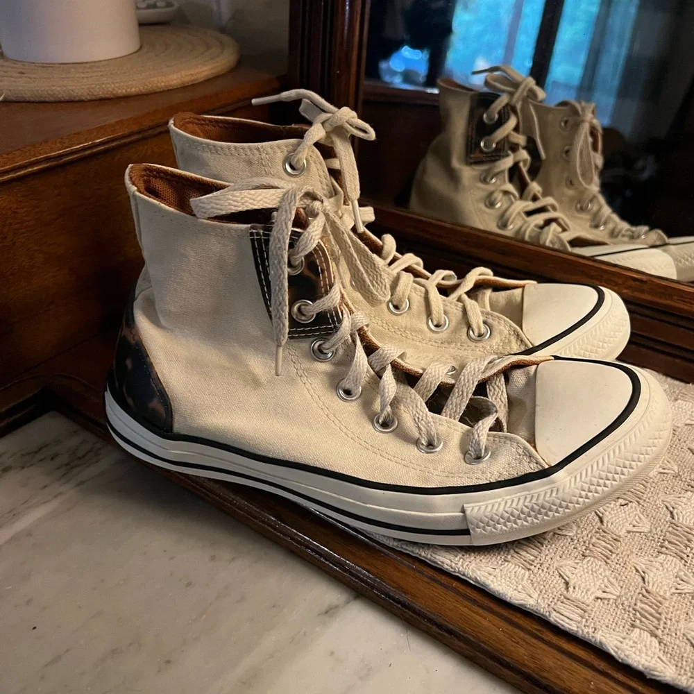 CONVERSE All Star Chuck Taylor High Top Casual Sneakers Tortoise Shell Women's 8